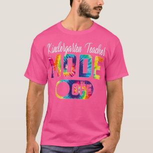 Camiseta Modo De Professora Do Jardim De Infância Desligado