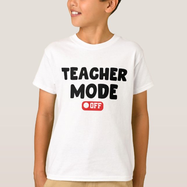 Camiseta Modo de Professora do Trendy Desing , Ditos Engraç (Frente)