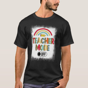 Camiseta Modo De Professora No Verão De Leopardo No Dia Pas