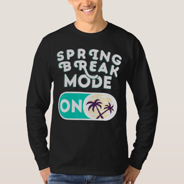 Camiseta Modo de Quebra de Primavera no Relaxamento da Palm (Frente)