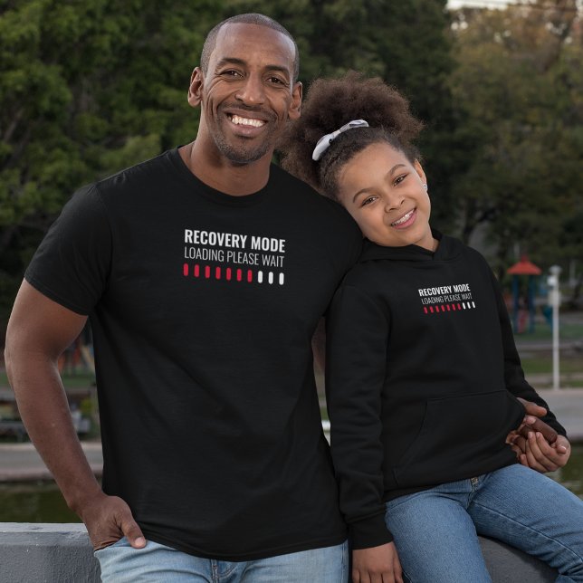 Camiseta Modo de recuperação Carregando aguarde (Criador carregado)