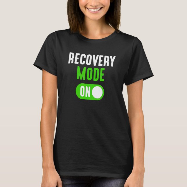 Camiseta Modo De Recuperação Em Obter Presente De Ferimento (Frente)