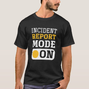 Camiseta Modo De Relatório De Incidentes No Controlo De Ani