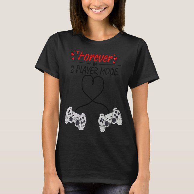 Camiseta Modo de Reprodutor de Vídeo do Heart Controller Fo (Frente)
