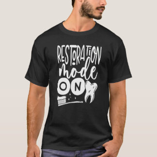 Camiseta Modo De Restauração No Técnico Do Laboratório Dent