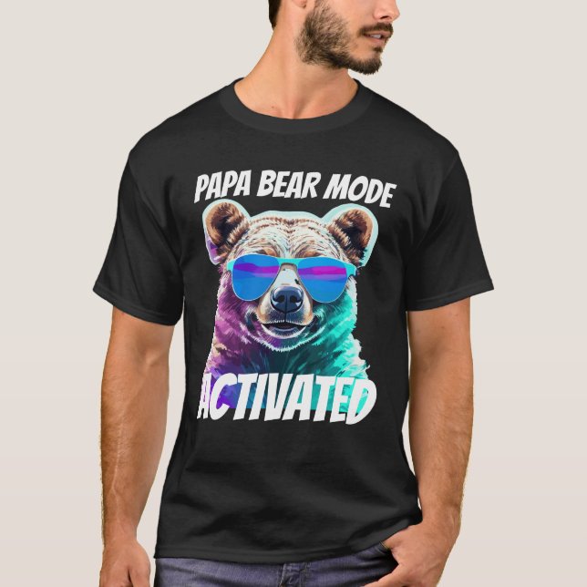 Camiseta Modo de Urso Papa : Ativado (Frente)