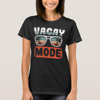 Camiseta Modo de Vacinação Cruise de Verão Getaway Beach Fa