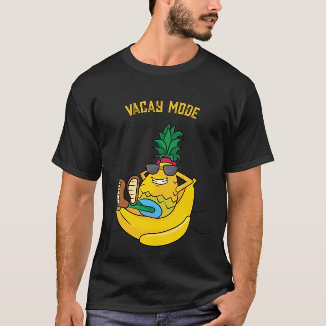 Camiseta Modo de Vacinação do Abacaxi de Banana Boat (Frente)