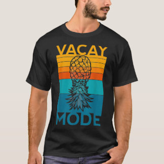Camiseta Modo de Vacinação do Ananás para Baixo Casal do An