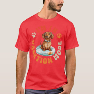 Camiseta Modo de Vacinação do Cão de Dachshund