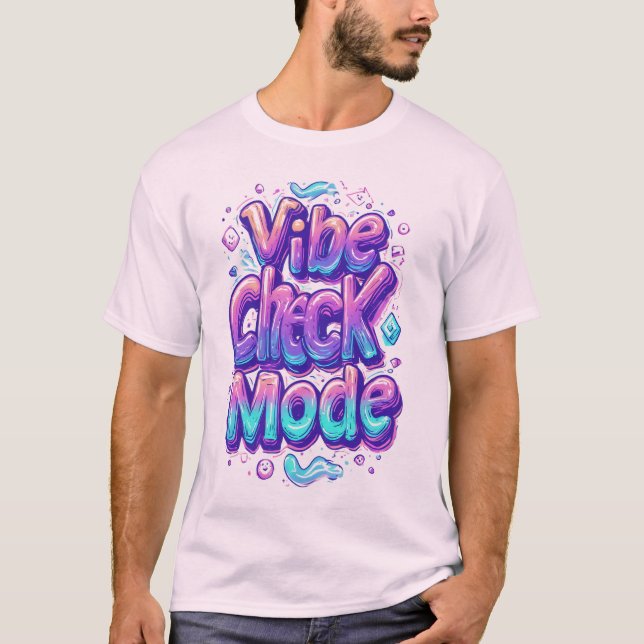 Camiseta Modo de Verificação de Vibe (Frente)