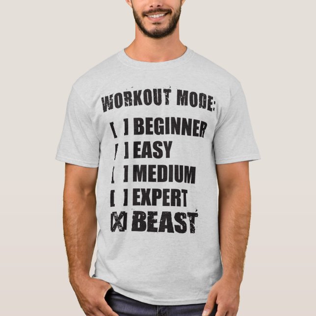 Camiseta Modo de Workout - BEAST (Frente)
