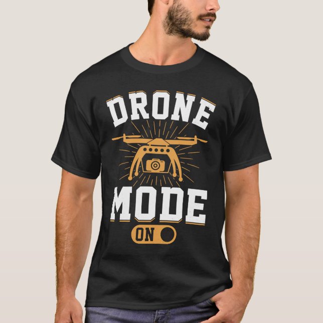 Camiseta Modo Drone Em Asas De Entusiastas Se Eu Duvido De  (Frente)