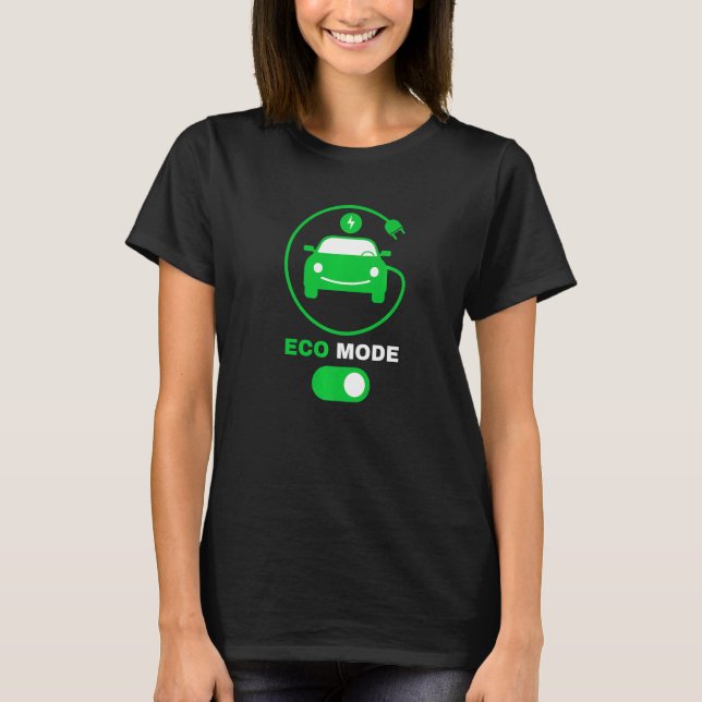 Camiseta Modo ecológico Veículo Elétrico Renovável Limpo El (Frente)
