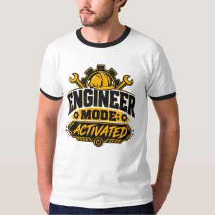 Camiseta Modo Engenheiro Ativado Humor de Engenharia
