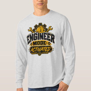 Camiseta Modo Engenheiro Ativado Humor de Engenharia