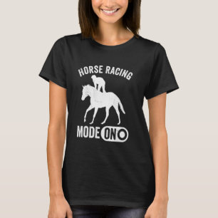 Camiseta Modo Engraçado De Corrida De Cavalo No Hobby Diver