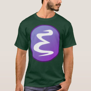 Camiseta Modo Escuro Ícone Emacs GNU