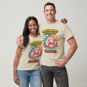 Camiseta Modo Esmagar Ativado – Blobfish Fofo