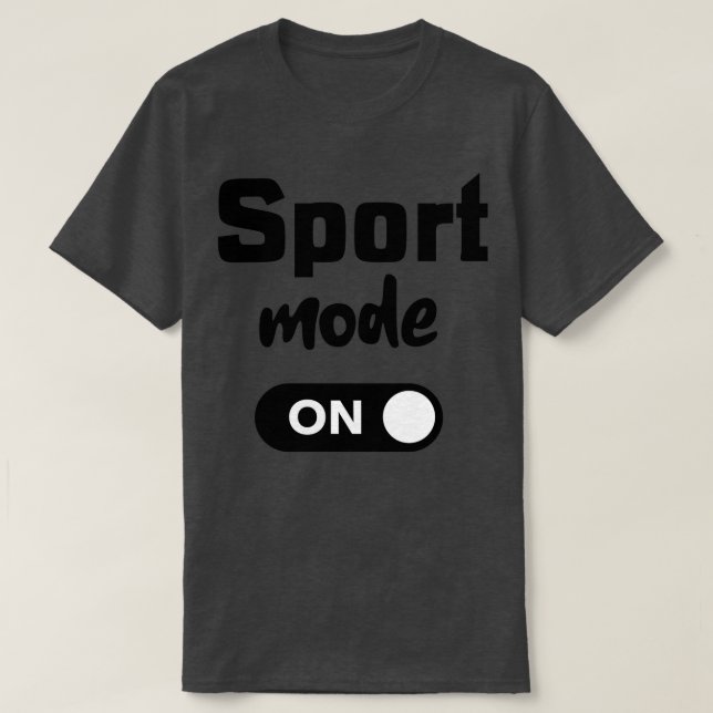 Camiseta Modo Esporte A Preto (Frente do Design)