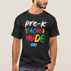 Camiseta Modo Esquadrão Pré-K De Professores De Volta À Esc