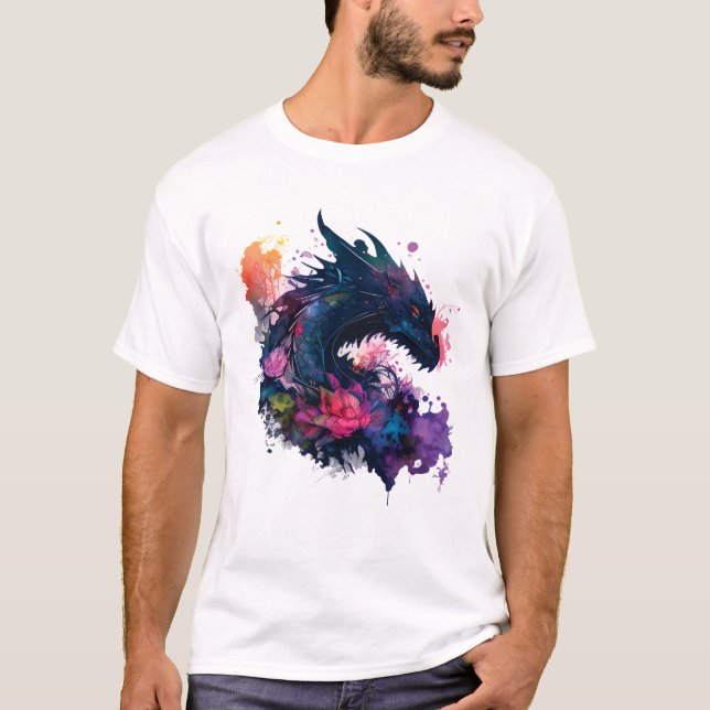Camiseta Modo Fera Dragão Kawaii (Frente)