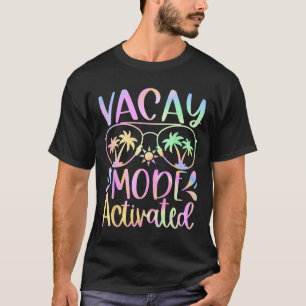 Camiseta Modo Férias Ativado Férias Verão Cruzeiro Escapada