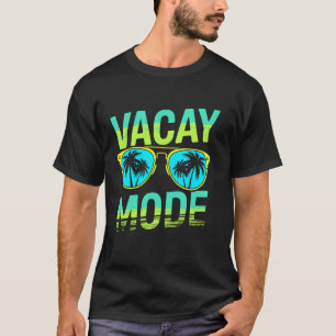 Camiseta Modo Férias, Presentes de Férias de Praia para Cru
