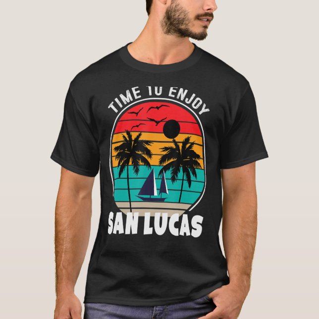 Camiseta Modo Férias Tempo Para Aproveitar San Lucas Retro (Frente)