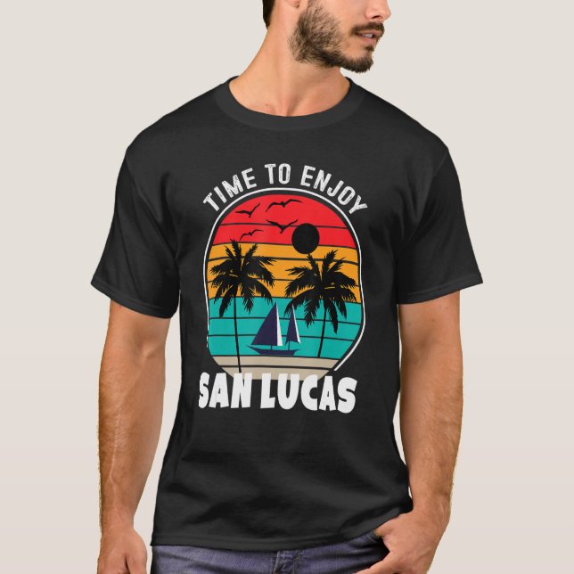 Camiseta Modo Férias Tempo Para Aproveitar San Lucas Retro (Frente)