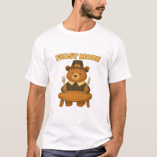 Camiseta Modo Festa � Placa de Alimentos Confortáveis Fof