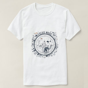 Camiseta Modo Foco Streetwear de Produtividade