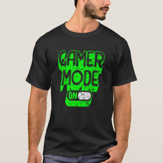 Camiseta modo gamer em jogos