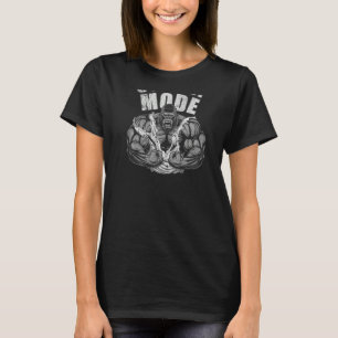 Camiseta Modo Gorila Treinador de Fitness Macaco Swole LIGA