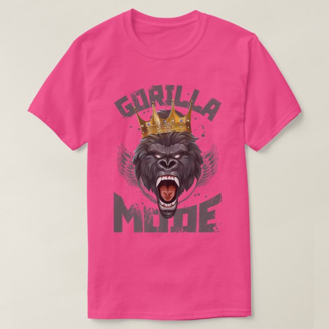 Camiseta Modo GorilaAtivação da Malhação Coroa Motivação Gy (Frente do Design)