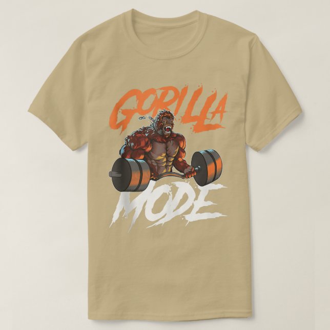 Camiseta Modo Gorilla Giro Bastão Seminário Ponderações Ele (Frente do Design)
