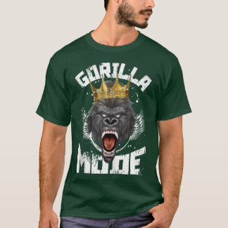 Camiseta Modo Gorilla Motivação Besta Workout King Fitnes