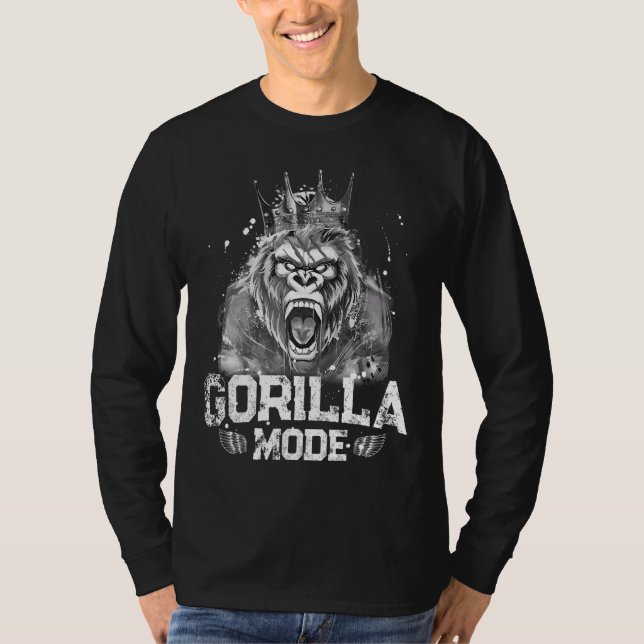 Camiseta Modo Gorilla Workout Gym Sucesso Malhação King Bea (Frente)