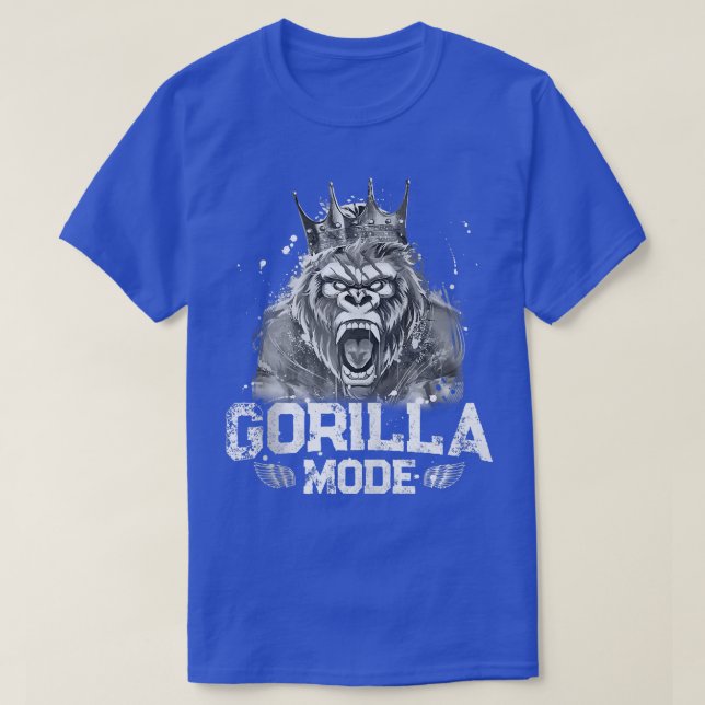 Camiseta Modo Gorilla Workout Gym Sucesso Malhação King Bea (Frente do Design)