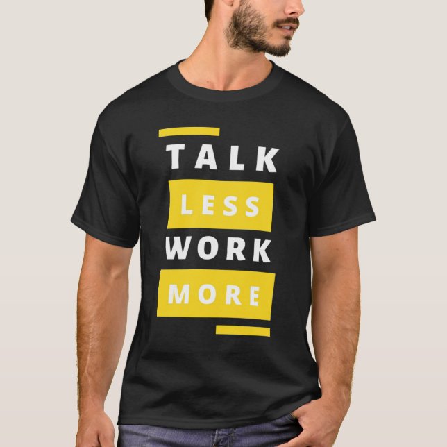 Camiseta Modo Grind - Minimalista "Fale Menos, Trabalhe Mai (Frente)
