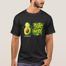 Camiseta Modo Guac Engraçado Abacate Academia Fitness