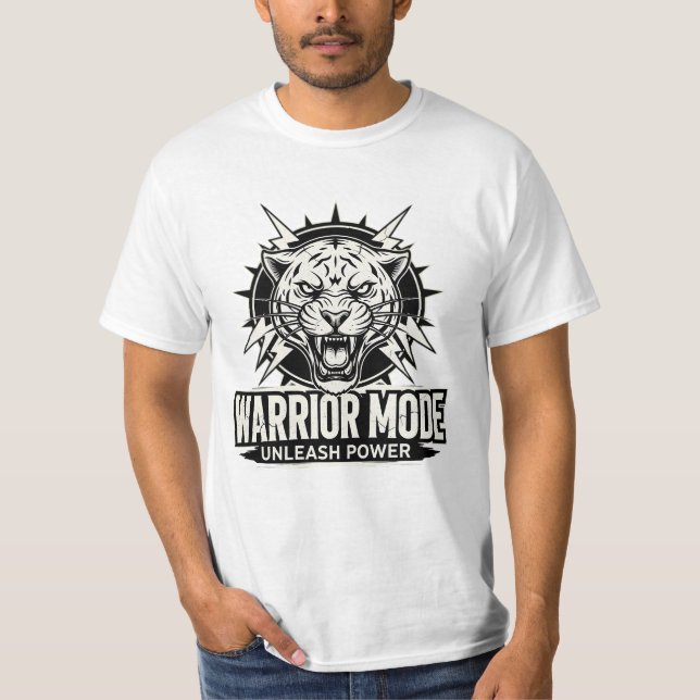 Camiseta Modo Guerreiro Ativado – Desperte Seu Poder (Frente)