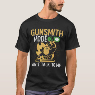 Camiseta Modo Gunsmith Sobre Armas De Fogo E Armeiras