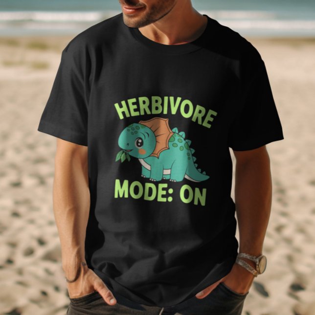 Camiseta Modo Herbivore: ON Vegan Dino (Criador carregado)