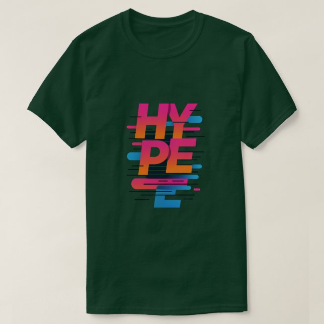 Camiseta MODO HYPE - Corrente retroativa de vapor (Frente do Design)