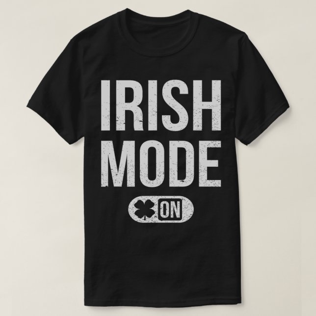 Camiseta Modo Irlandês Em St. Patricks Para Descansar Homen (Frente do Design)