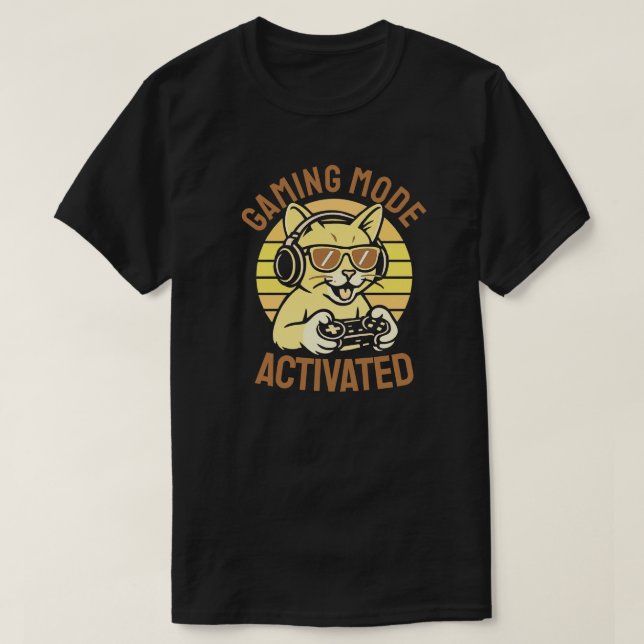 Camiseta Modo Jogo Ativado (Frente do Design)