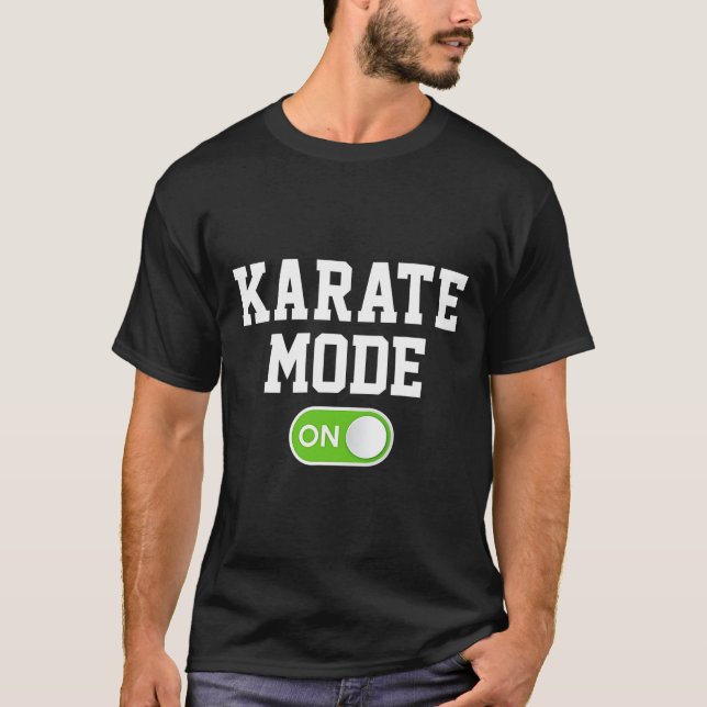 Camiseta Modo Karate Em Karateka Engraçada (Frente)