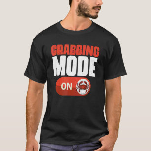Camiseta Modo Legal de Pesca de Caranguejos Pegando Carangu