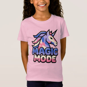 Camiseta Modo Mágico Unicórnio Geométrico